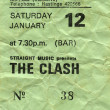 1980 Clash ticket, Hastings Pier