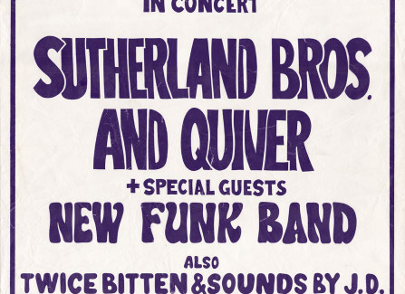 Poster for Sutherland Brothers and Quiver gig