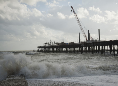 The Pier During Construction