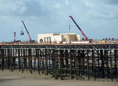 Construction of the Pier Visitors Centre