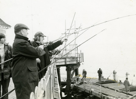 Anglers in Hastings Pier