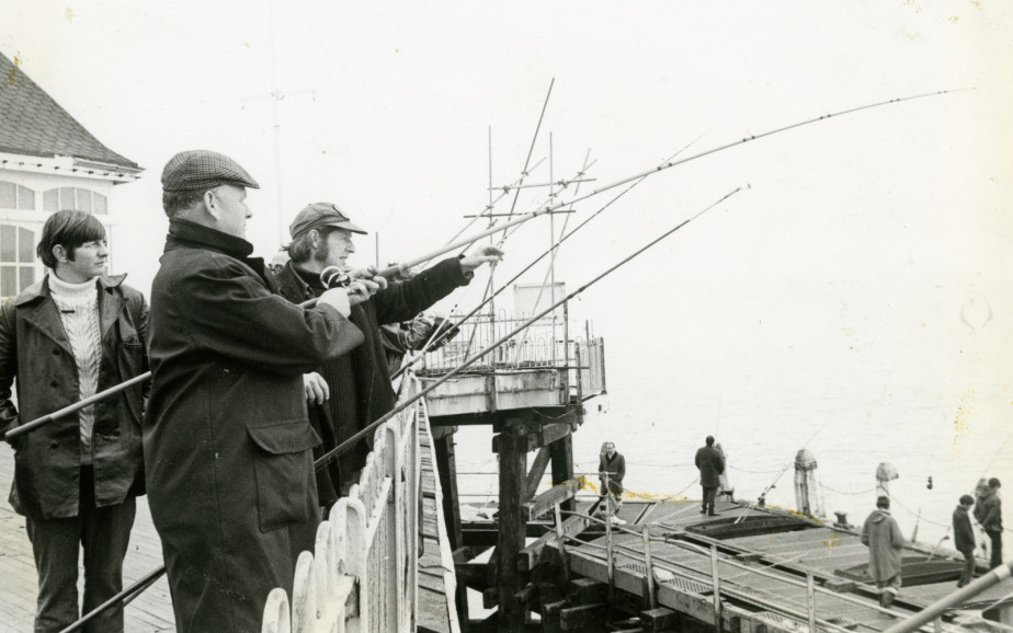 Anglers in Hastings Pier | Image reproduced with permission of Hastings Museum and Art Gallery