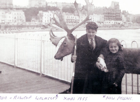 Children on the Pier with Reindeer