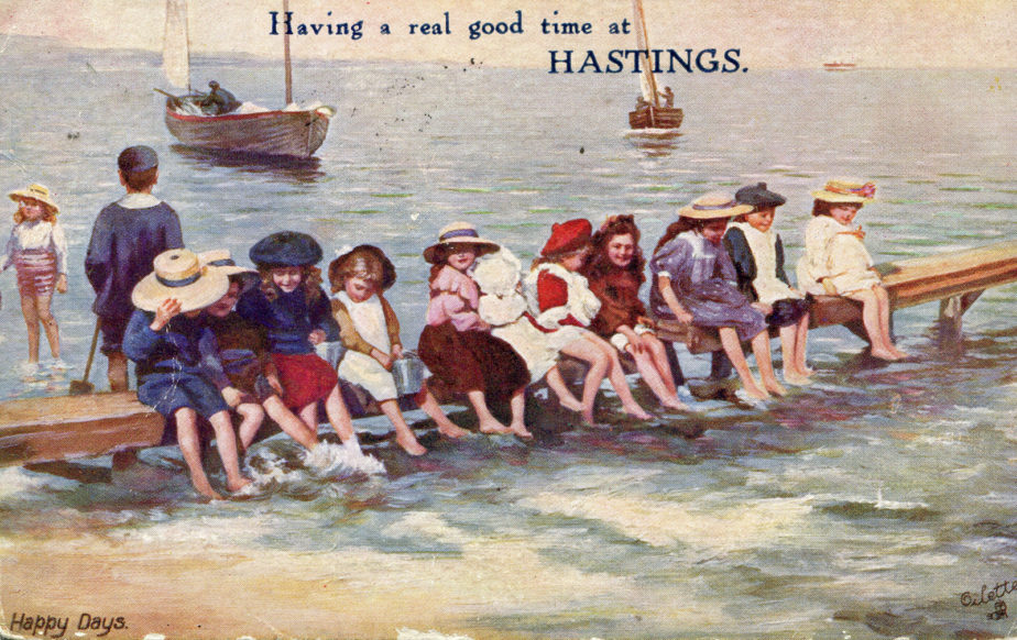 When Hastings Pier opened in 1872 it was very fashionable. The penny post was so quick and efficient that mail would arrive at its destination in a matter of hours. Picture post cards became an important and entertaining form of communication and card collecting was very competitive.