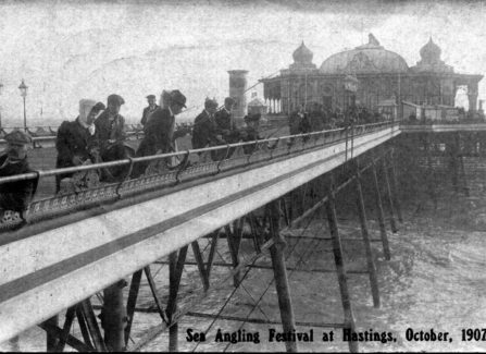 Sea Angling Festival on Hastings Pier, October, 1907