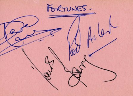 Autographs of The Fortunes