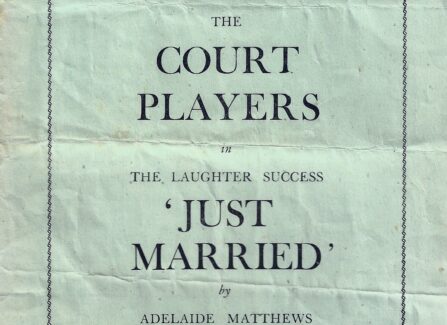 Court Players programme for Just Married